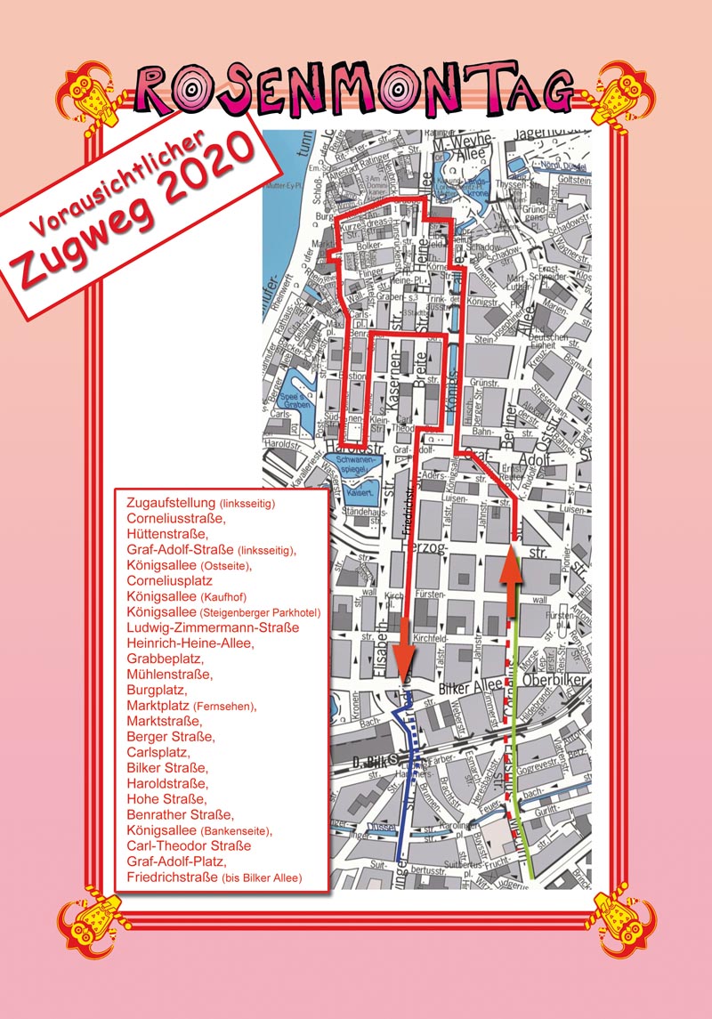 Zugweg Rosenmontag Dusseldorf